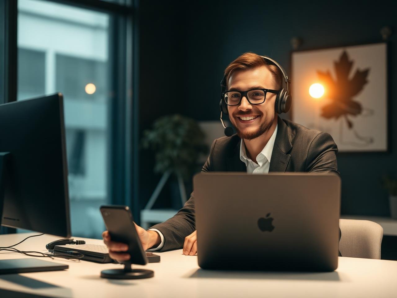 Bexora Solutions consultant on a call ready to discuss a free digital marketing proposal